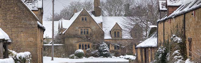 Cotswolds in the snow